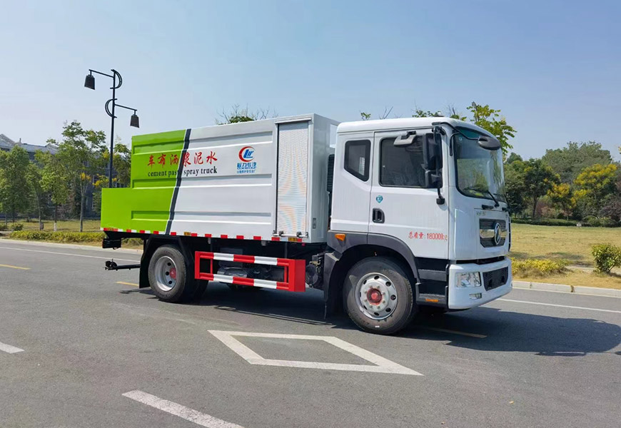 程力集團(tuán)東風(fēng)多利卡D9水泥凈漿灑布車CLW5160TJSALY型水泥凈漿灑布車